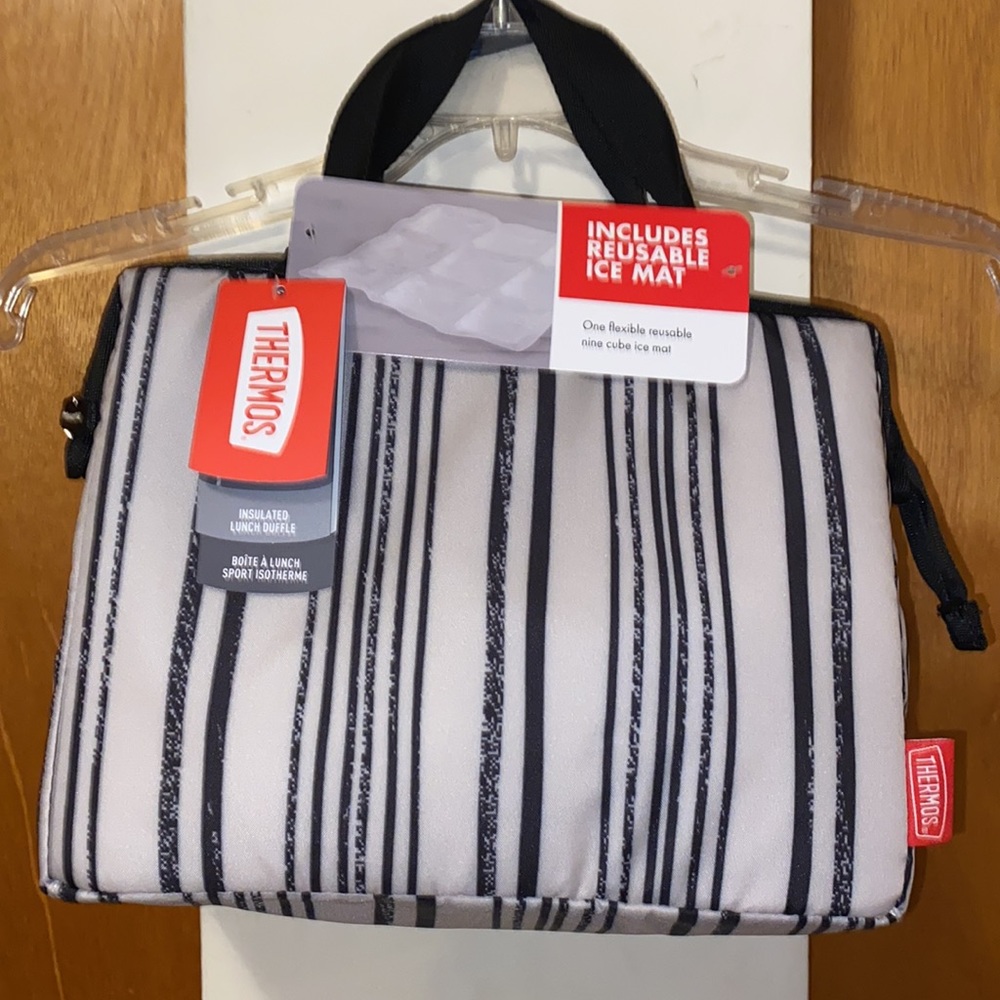 🤍🖤🤍NWT Thermos IsoTec Premium Insulated Lunch Duffel w/Reusable Ice Mat